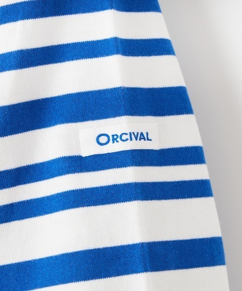 ORCIVAL（オーシバル）の「[ORCIVAL/オーシバル] ボートネック 5分袖ボーダーカットソー（Tシャツ/カットソー・レディース・ブルー・2）」の16枚目の写真