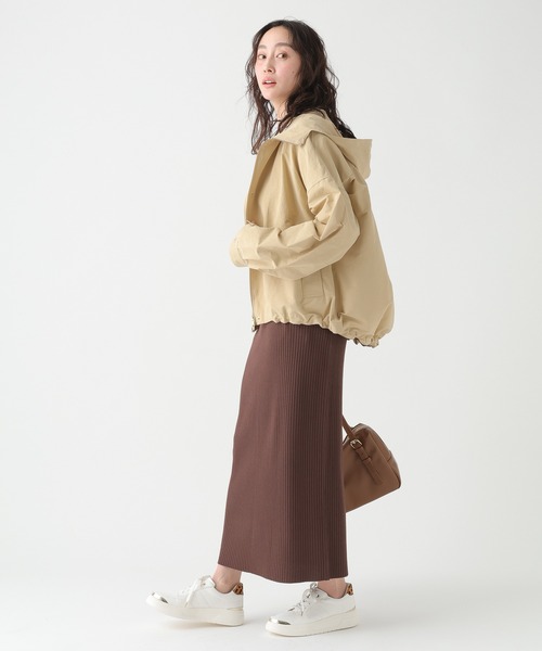 Elura(エルーラ)の「フーデットショートブルゾン/661903(ブルゾン・レディース・ブラック/ベージュ/カーキ・FREE)」の10枚目の写真