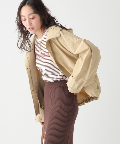 Elura(エルーラ)の「フーデットショートブルゾン/661903(ブルゾン・レディース・ブラック/ベージュ/カーキ・FREE)」の5枚目の写真