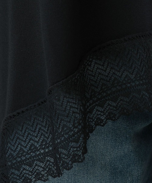 GLOBAL WORK（グローバルワーク）の「MATINEE LINE/アシメニットキャミチュニック/640374（ニット/セーター・レディース・ブラック/ライトベージュ・MEDIUM/LARGE）」の22枚目の写真