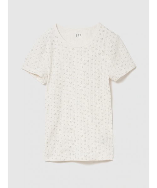 GAP(ギャップ)の「ポインテール クルーネックTシャツ半袖(Tシャツ/カットソー・レディース・ネイビー/ホワイト系その他・XXS/XL/L/M/S/XS)」の1枚目の写真