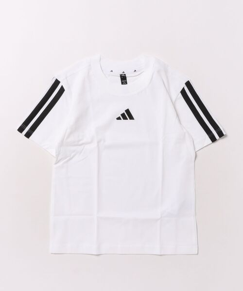 adidas(アディダス)の「《adidas》KRG92(Tシャツ/カットソー・キッズ・ダークブルー/ブラック×ホワイト/オレンジ系/ホワイト×ブラック・130/140/150/160)」の1枚目の写真