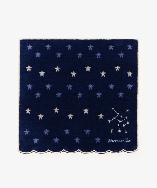 Afternoon Tea（アフタヌーンティー）の「星空ミニタオル（ハンカチ/ハンドタオル・レディース・ネイビー・ONE SIZE）」の2枚目の写真