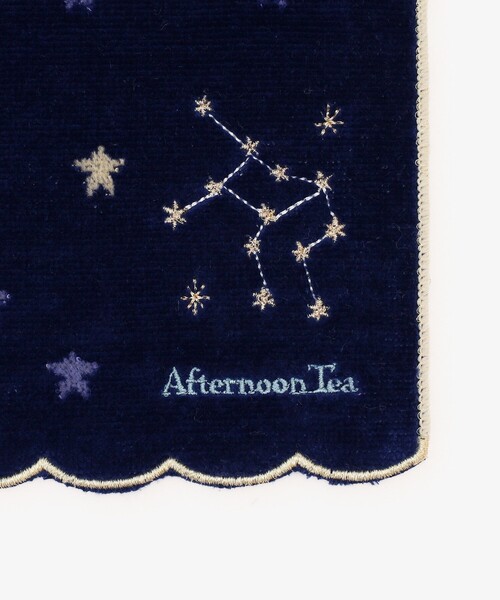 Afternoon Tea（アフタヌーンティー）の「星空ミニタオル（ハンカチ/ハンドタオル・レディース・ネイビー・ONE SIZE）」の3枚目の写真