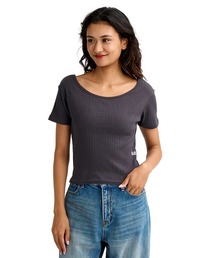 BILLABONG ウィメンズ 2WAY BABY FIT RIB TE  【2026年春夏モデル】/ビラボンリブトップス