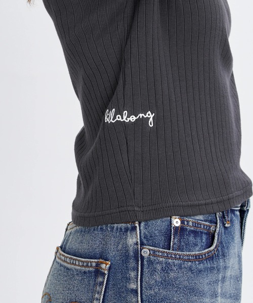 BILLABONG（ビラボン）の「BILLABONG ウィメンズ 2WAY BABY FIT RIB TE  【2026年春夏モデル】/ビラボンリブトップス（Tシャツ/カットソー・レディース・アイボリー/ブルー系その他/オフホワイト・MEDIUM）」の7枚目の写真
