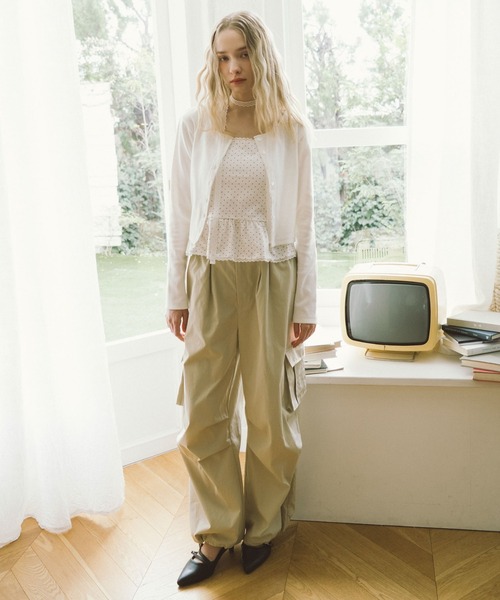 archives（アルシーヴ）の「チョーカー付ドットアソートフリルカットアンサンブル（アンサンブル・レディース・ネイビー/オフホワイト/グレー/ブラック・MEDIUM）」の7枚目の写真