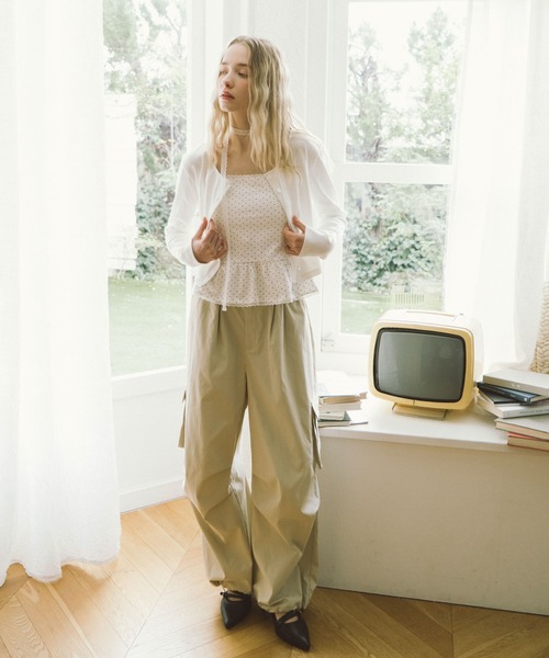 archives（アルシーヴ）の「チョーカー付ドットアソートフリルカットアンサンブル（アンサンブル・レディース・ネイビー/オフホワイト/グレー/ブラック・MEDIUM）」の8枚目の写真