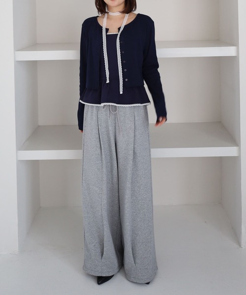 archives（アルシーヴ）の「チョーカー付ドットアソートフリルカットアンサンブル（アンサンブル・レディース・ネイビー/オフホワイト/グレー/ブラック・MEDIUM）」の22枚目の写真