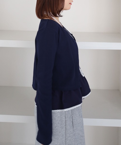 archives（アルシーヴ）の「チョーカー付ドットアソートフリルカットアンサンブル（アンサンブル・レディース・ネイビー/オフホワイト/グレー/ブラック・MEDIUM）」の19枚目の写真