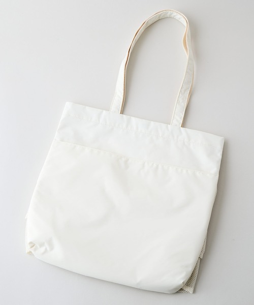 Lee（リー）の「【LEE/リー】【夏を彩る涼感メッシュ】メッシュフリル トートバッグ 大人可愛い 透け感 シアー素材（トートバッグ・レディース・ブラック/ホワイト・FREE）」の17枚目の写真