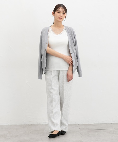 Honeys(ハニーズ)の「【UVカット・吸水速乾】カップ付レースタンク(タンクトップ・レディース・オフホワイト/ピンク系その他/ブラック・L/LL/M/S)」の5枚目の写真