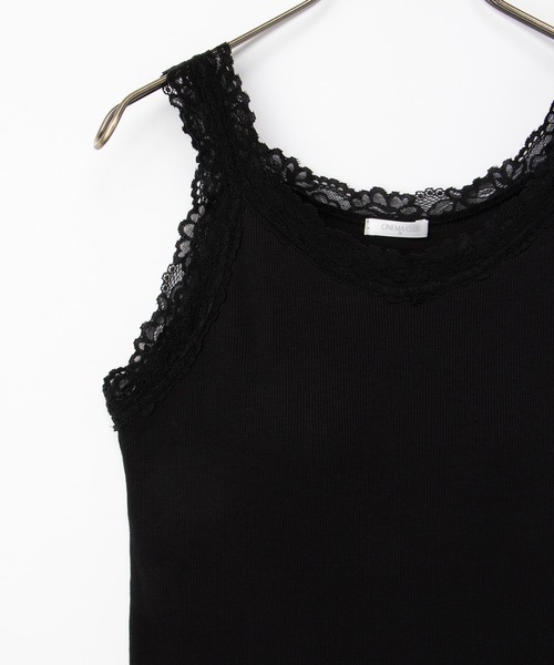 Honeys(ハニーズ)の「【UVカット・吸水速乾】カップ付レースタンク(タンクトップ・レディース・オフホワイト/ピンク系その他/ブラック・L/LL/M/S)」の14枚目の写真