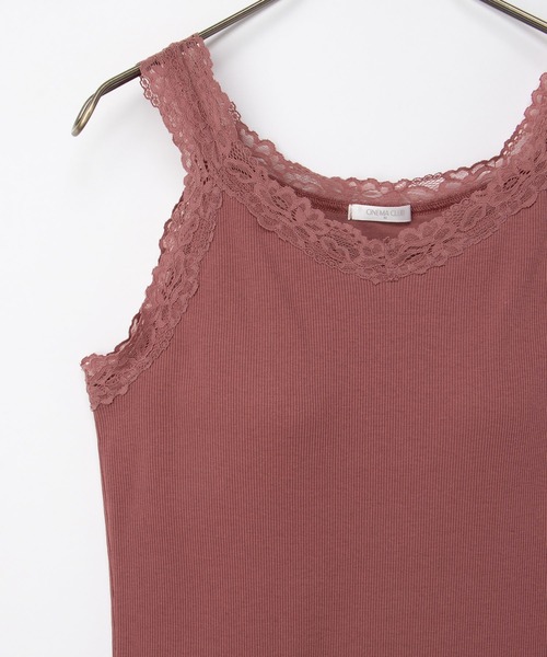 Honeys(ハニーズ)の「【UVカット・吸水速乾】カップ付レースタンク(タンクトップ・レディース・オフホワイト/ピンク系その他/ブラック・L/LL/M/S)」の16枚目の写真