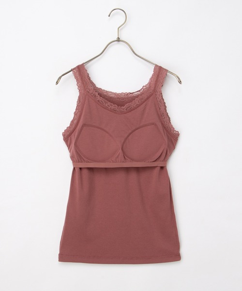 Honeys(ハニーズ)の「【UVカット・吸水速乾】カップ付レースタンク(タンクトップ・レディース・オフホワイト/ピンク系その他/ブラック・L/LL/M/S)」の21枚目の写真