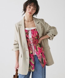 BABYLONE（バビロン）の「リネンライクシャンタンクロスジャケット（テーラードジャケット）」