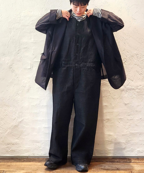 JOURNAL STANDARD LUXE（ジャーナルスタンダード　ラックス）の「Kalina's AIO（つなぎ/オールインワン・レディース・グレー/ブラック・FREE）」の3枚目の写真