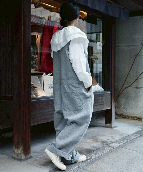 JOURNAL STANDARD LUXE（ジャーナルスタンダード　ラックス）の「Kalina's AIO（つなぎ/オールインワン・レディース・グレー/ブラック・FREE）」の4枚目の写真