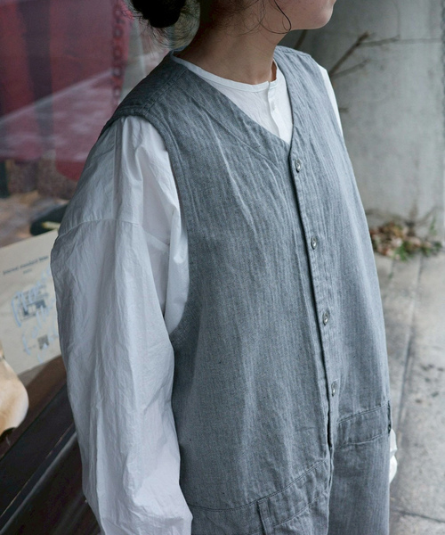 JOURNAL STANDARD LUXE（ジャーナルスタンダード　ラックス）の「Kalina's AIO（つなぎ/オールインワン・レディース・グレー/ブラック・FREE）」の5枚目の写真