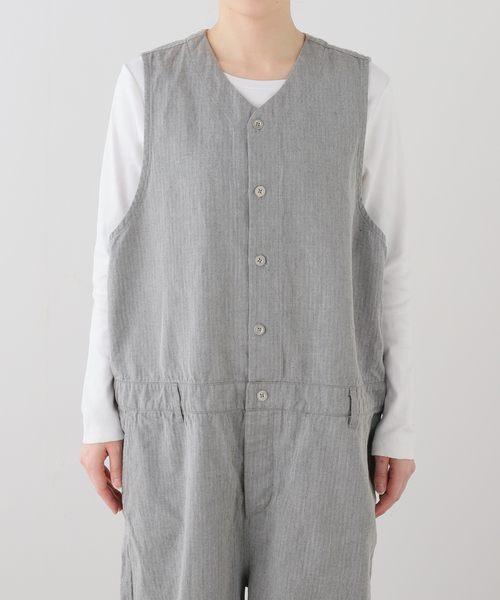 JOURNAL STANDARD LUXE（ジャーナルスタンダード　ラックス）の「Kalina's AIO（つなぎ/オールインワン・レディース・グレー/ブラック・FREE）」の10枚目の写真