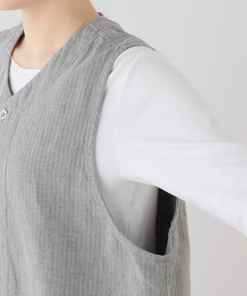 JOURNAL STANDARD LUXE（ジャーナルスタンダード　ラックス）の「Kalina's AIO（つなぎ/オールインワン・レディース・グレー/ブラック・FREE）」の12枚目の写真