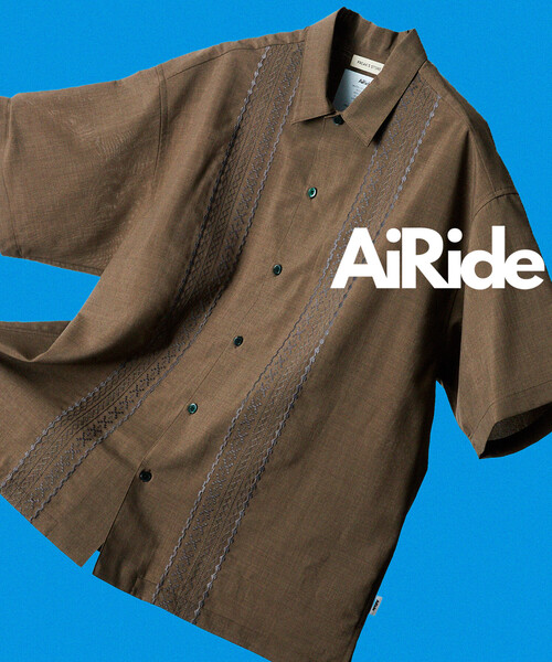FREAK'S STORE(フリークスストア)の「限定展開 AiRide/エアライド リラックスフィット キューバシャツ/ポケッタブル/吸水速乾/UVカット(シャツ/ブラウス・メンズ・チャコールグレー/サックスブルー/ブラック/ベージュ/ブラウン・SMALL/LARGE/MEDIUM)」の7枚目の写真