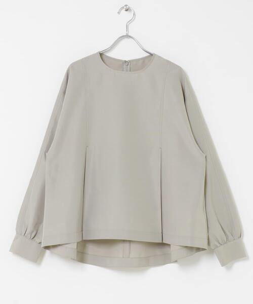 URBAN RESEARCH DOORS（アーバンリサーチドアーズ）の「タックフレアペプラムブラウス（シャツ/ブラウス・レディース・ブラック/グレー系その他・FREE）」の12枚目の写真