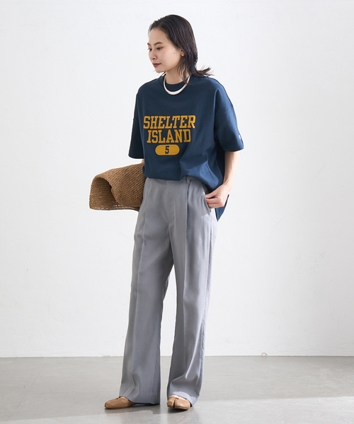 Champion(チャンピオン)の「別注【CHAMPION/チャンピオン】 for JS RW9.4oz T-SHIRT(Tシャツ/カットソー・レディース・チャコールグレー/アイボリー/ネイビー/イエロー/グリーン・MEDIUM)」の9枚目の写真