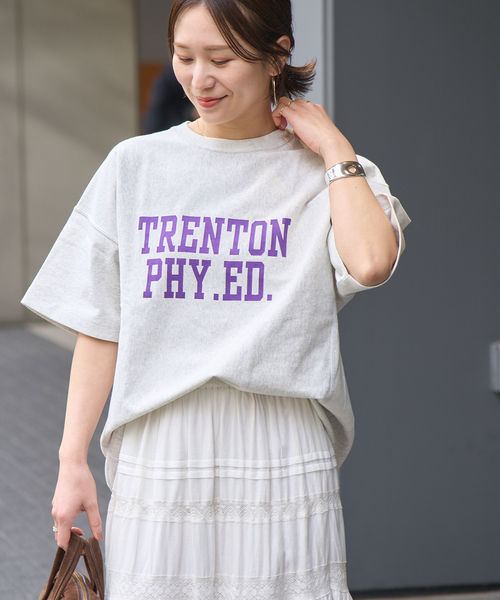 Champion(チャンピオン)の「別注【CHAMPION/チャンピオン】 for JS RW9.4oz T-SHIRT(Tシャツ/カットソー・レディース・チャコールグレー/アイボリー/ネイビー/イエロー/グリーン・MEDIUM)」の13枚目の写真