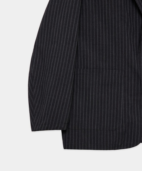 markaware（マーカウェア）の「【marka】2/72ウールトロピカルワッシャー / ストロールアラウンドジャケット / STROLL AROUND JACKET（テーラードジャケット・メンズ・ブラック/グレー・1/2）」の6枚目の写真