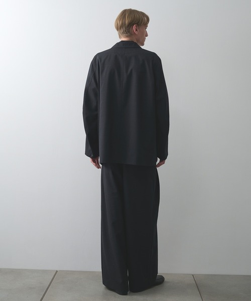 markaware(マーカウェア)の「【marka】2/72ウールトロピカルワッシャー / ストロールアラウンドジャケット / STROLL AROUND JACKET(テーラードジャケット・メンズ・ブラック/グレー・1/2)」の11枚目の写真