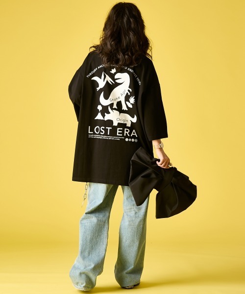 GEVS.(ジェイヴィス)の「綿100%ビッグロゴチュニックTシャツ<大きいサイズ有>GEVS.(Tシャツ/カットソー・レディース・オフホワイト/ブラック・5L~6L/3L~4L/M-LL)」の20枚目の写真