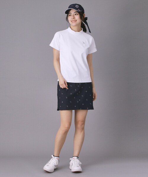 adabat(アダバット)の「【ADABAT NAVY】吸水速乾 サッカーエンブロイダリータイトスカート(スカート・レディース・ネイビー系2/ホワイト系3・40/38/42)」の10枚目の写真