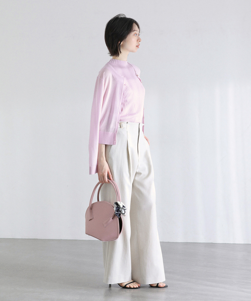 La TOTALITE（ラトータリテ）の「M Rose/エンメローズ ラウンドレザートートバッグ（トートバッグ・レディース・キャメル/パープル/アイボリー・FREE）」の19枚目の写真