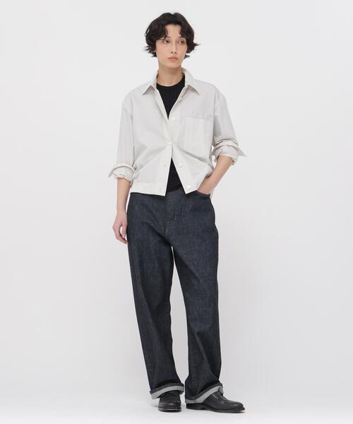 MARGARET HOWELL（マーガレットハウエル）の「FINE WOOL COTTON KNITWEAR（ニット/セーター・レディース・ブラック・2）」の3枚目の写真
