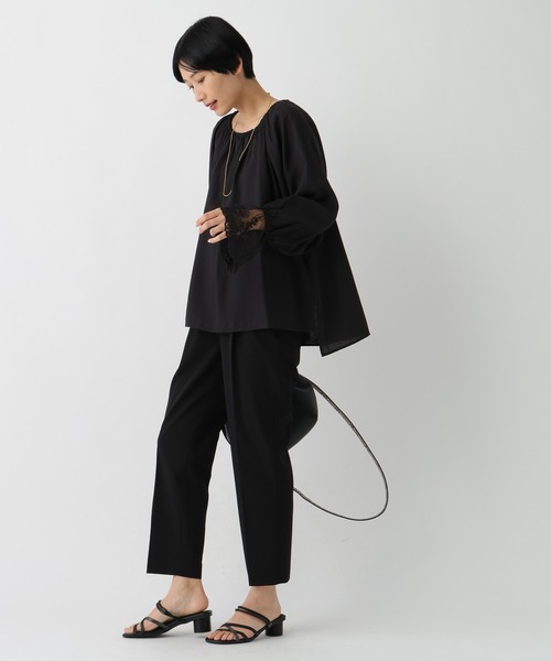 Elura(エルーラ)の「袖レースコンビブラウス/659740(シャツ/ブラウス・レディース・ブラック/ホワイト/ブラウン・FREE)」の13枚目の写真