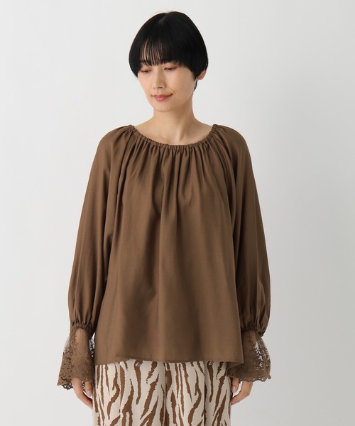 Elura(エルーラ)の「袖レースコンビブラウス/659740(シャツ/ブラウス・レディース・ブラック/ホワイト/ブラウン・FREE)」の19枚目の写真