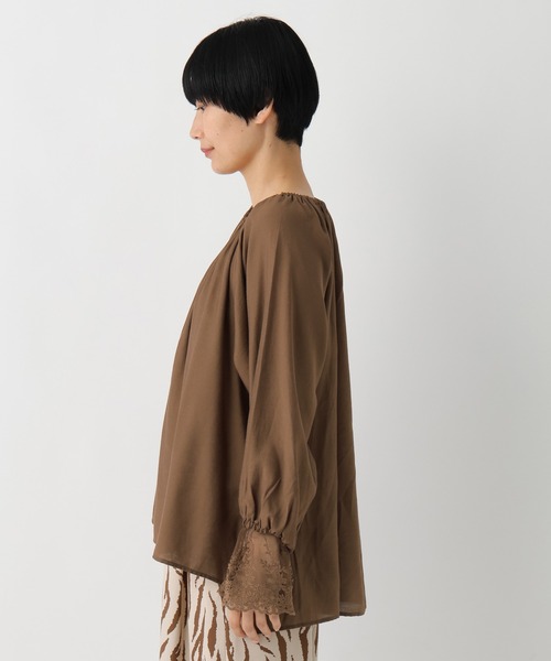 Elura(エルーラ)の「袖レースコンビブラウス/659740(シャツ/ブラウス・レディース・ブラック/ホワイト/ブラウン・FREE)」の20枚目の写真