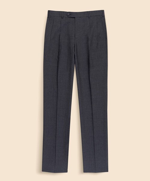 BROOKS BROTHERS(ブルックスブラザーズ)の「ウール ソリッド プリーテッド トラウザーズ Traditional(スラックス・メンズ・チャコール・31inch/32inch/33inch/34inch/30inch)」の2枚目の写真