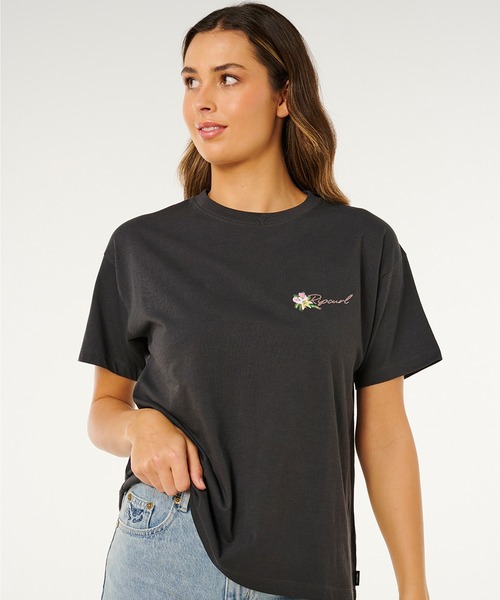 rip curl(リップカール)の「RIP CURL/リップカール 半袖 Tシャツ レディース POOLSIDE RELAXED TEE 0M3WTE(Tシャツ/カットソー・レディース・スミクロ/ホワイト・S/XS)」の14枚目の写真
