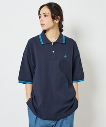BEVERLY HILLS POLO CLUB | 【BEVERLY HILLS POLO CLUB/ビバリーヒルズポロクラブ】ブランドロゴ/ ワンポイント刺繍 /リブライン鹿の子ポロシャツ(ポロシャツ)