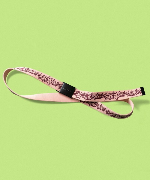 HUF（ハフ）の「FANTASIES WEB BELT（ベルト・メンズ・ピンク系その他/ブラック・O/S）」の4枚目の写真