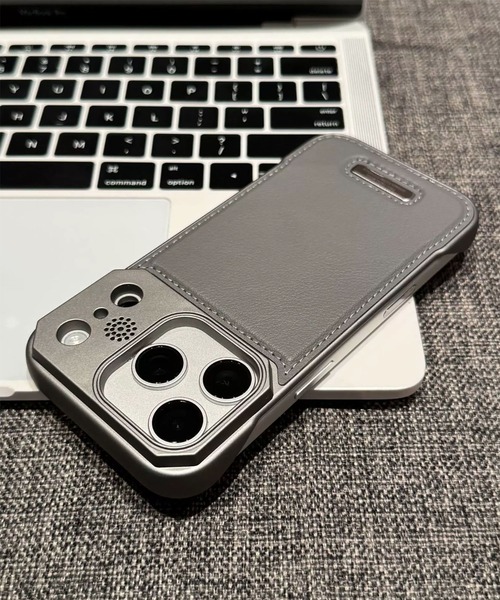 スマホケース セール】ユニセックス レザーライク バイカラーiPhoneケース iPhone