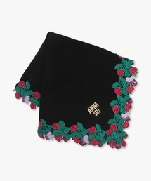 ANNA SUI（アナスイ）の「ラウンドレースタオル（ローズ柄）（ハンカチ/ハンドタオル）」