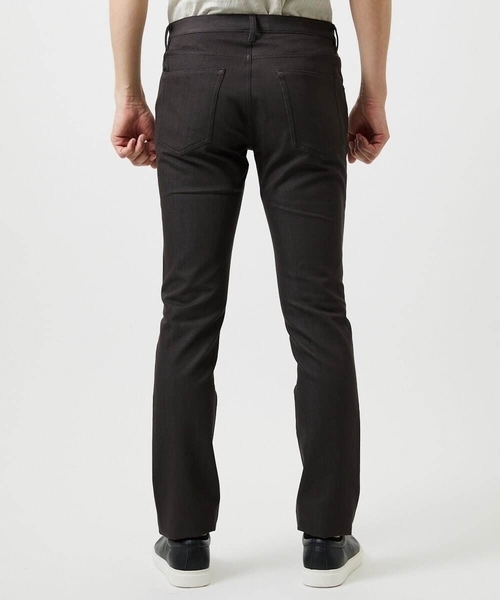 MICHEL KLEIN HOMME   （ミッシェルクランオム）の「【撥水】プレビアシャンブレー5ポケットパンツ（その他パンツ・メンズ・ネイビー/ブラウン・MEDIUM/LARGE/X-LARGE）」の6枚目の写真