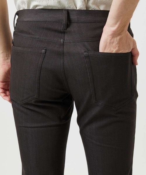 MICHEL KLEIN HOMME   （ミッシェルクランオム）の「【撥水】プレビアシャンブレー5ポケットパンツ（その他パンツ・メンズ・ネイビー/ブラウン・MEDIUM/LARGE/X-LARGE）」の5枚目の写真