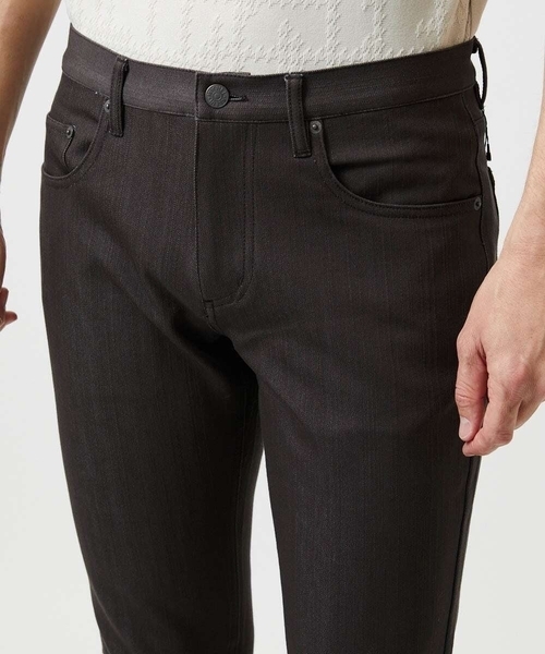 MICHEL KLEIN HOMME   （ミッシェルクランオム）の「【撥水】プレビアシャンブレー5ポケットパンツ（その他パンツ・メンズ・ネイビー/ブラウン・MEDIUM/LARGE/X-LARGE）」の4枚目の写真
