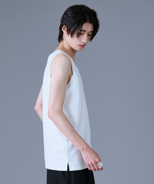 Ellno Loset(エルノロゼット)の「【機能性付き】スタッズタンクトップ(タンクトップ・メンズ・オフホワイト/ブラック/ブルー・SMALL/MEDIUM/LARGE)」の17枚目の写真