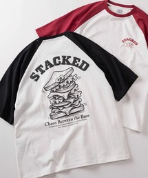 【84】ヴィンテージライク バックプリント クールタッチ 接触冷感 ラグランTシャツ/ユニセックス/レディース/メンズ