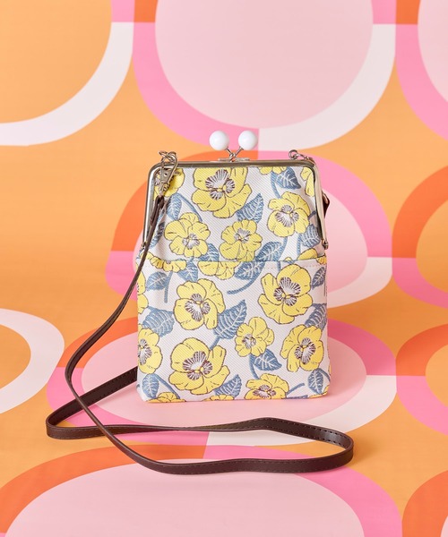 倭物やカヤ(ワモノヤカヤ)の「【倭物やカヤ】昭和モダンがま口ミニショルダーバッグ(ショルダーバッグ・レディース・その他2/その他3/その他1・FREE)」の1枚目の写真